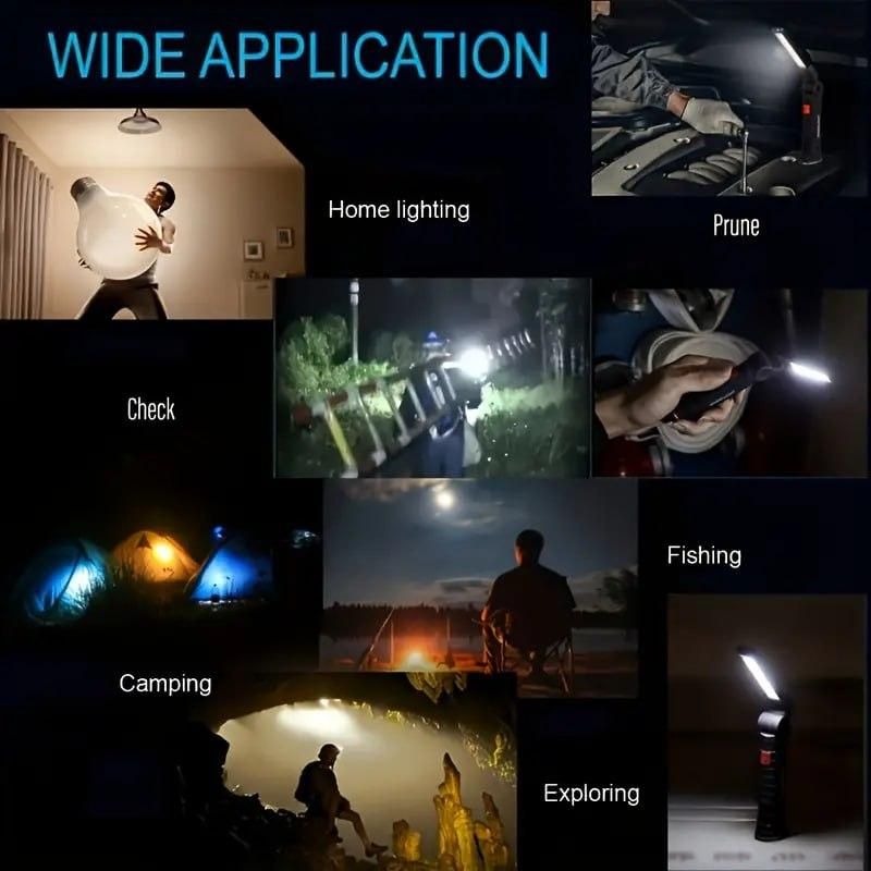 Work light,high brightness and wide throw with 360⁰,USB rechargeable