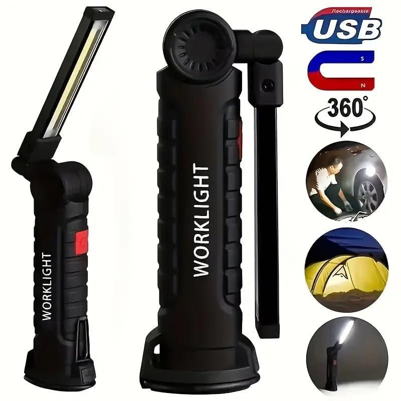 Work light,high brightness and wide throw with 360⁰,USB rechargeable